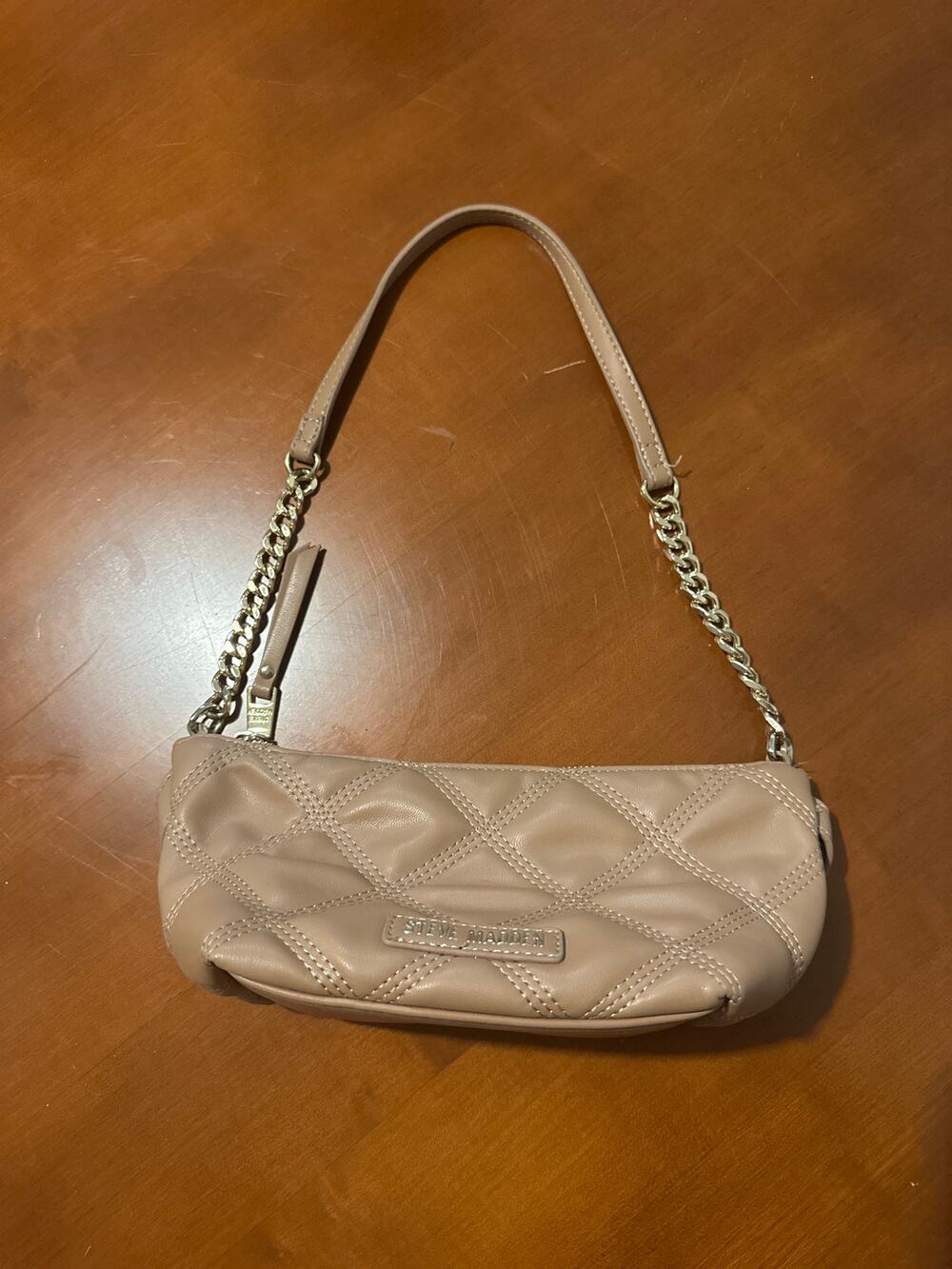 Steve Madden Taupe Quilted Wristlet + FREE MK Wallet
